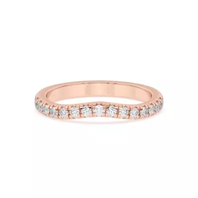 Petalo Pavé Curved Band