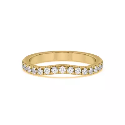 Petalo Pavé Curved Band