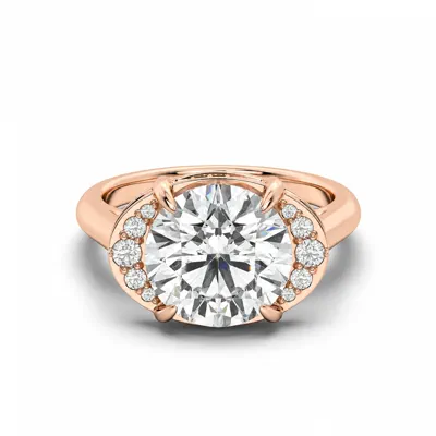 Belloc Graduated Side Halo Engagement Ring