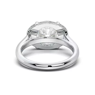 Belloc Graduated Side Halo Engagement Ring