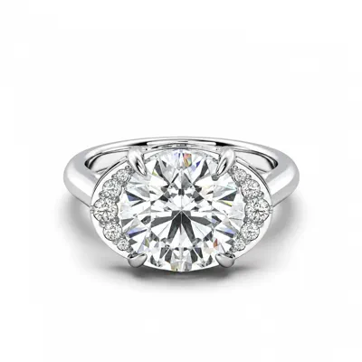 Belloc Graduated Side Halo Engagement Ring