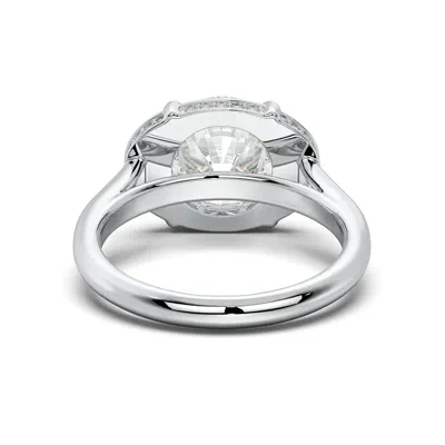 Belloc Graduated Side Halo Engagement Ring