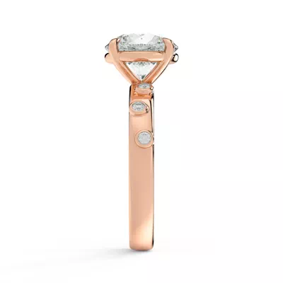 Sora Scattered Bezel Lab Diamond Engagement Ring