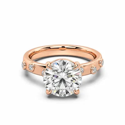 Sora Scattered Bezel Diamond Engagement Ring