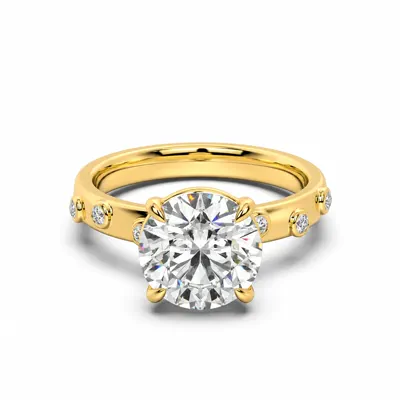 Sora Scattered Bezel Diamond Engagement Ring