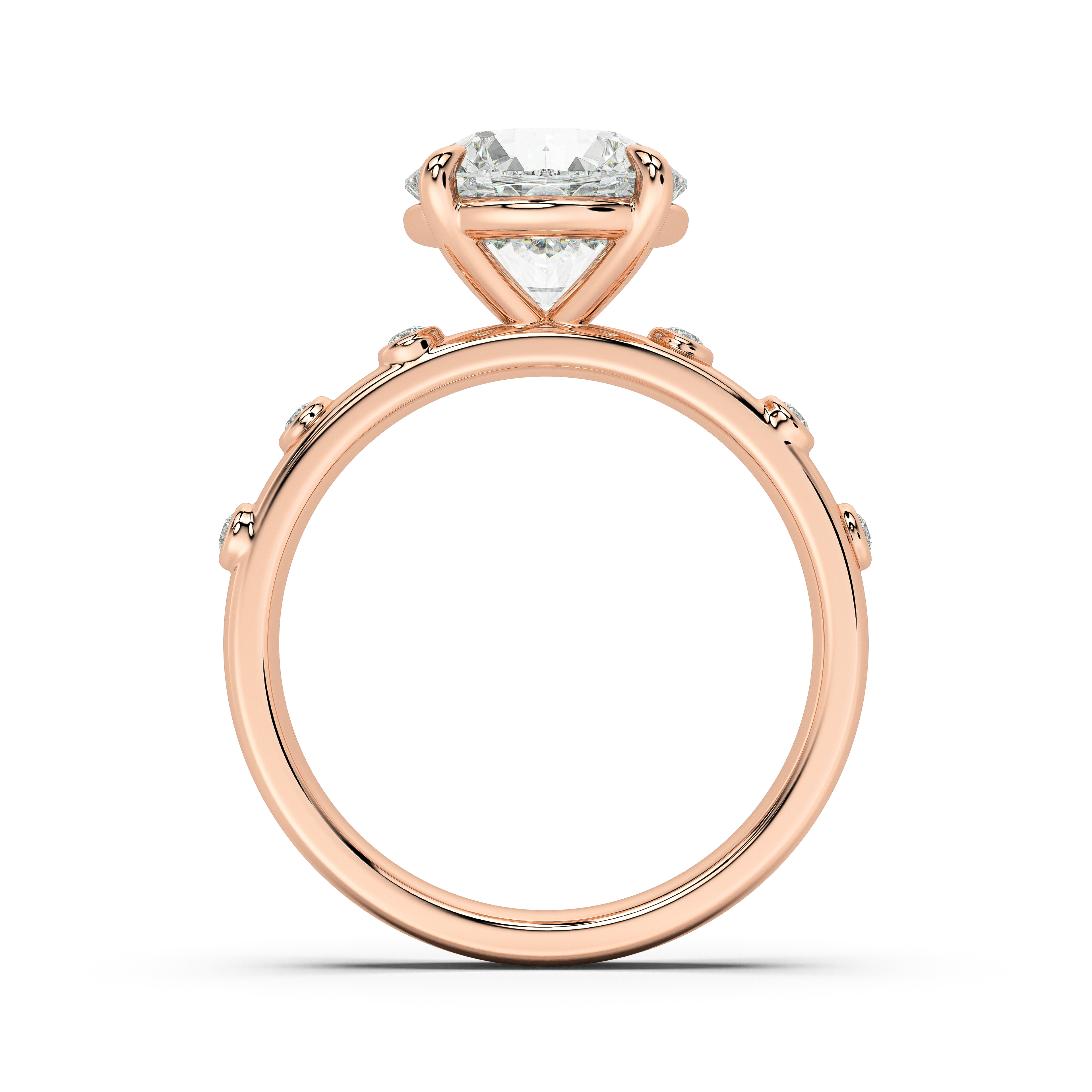 Sora Scattered Bezel Lab Diamond Engagement Ring