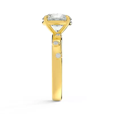 Sora Scattered Bezel Lab Diamond Engagement Ring