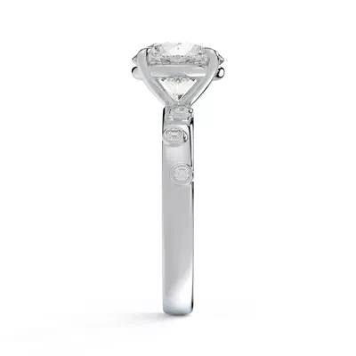 Sora Scattered Bezel Lab Diamond Engagement Ring