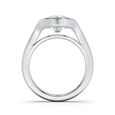 Orla Split Bezel Solitaire Engagement Ring