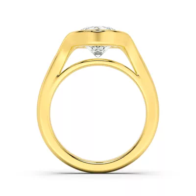 Orla Split Bezel Solitaire Engagement Ring