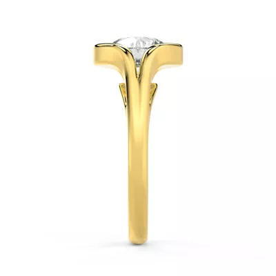 Orla Split Bezel Solitaire Engagement Ring