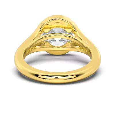 Orla Split Bezel Solitaire Engagement Ring
