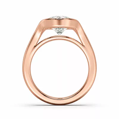 Orla Split Bezel Solitaire Engagement Ring