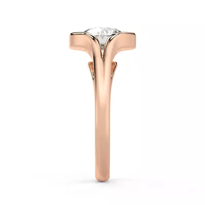 Orla Split Bezel Solitaire Engagement Ring