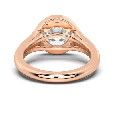 Orla Split Bezel Solitaire Engagement Ring