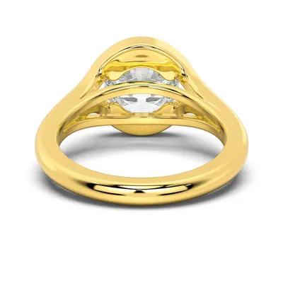 Orla Split Bezel Solitaire Engagement Ring