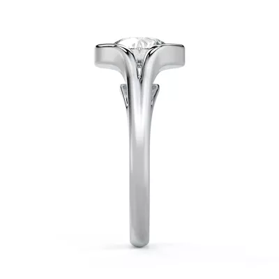 Orla Split Bezel Solitaire Engagement Ring