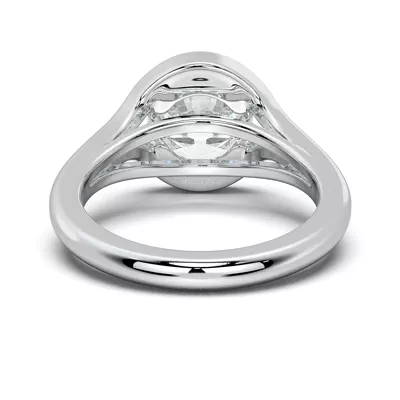 Orla Split Bezel Solitaire Engagement Ring