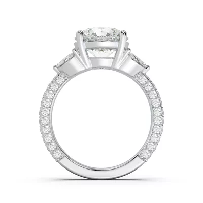 Tavia Wrapped Pavé Lab Diamond Engagement Ring