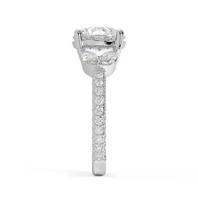 Tavia Wrapped Pavé Lab Diamond Engagement Ring