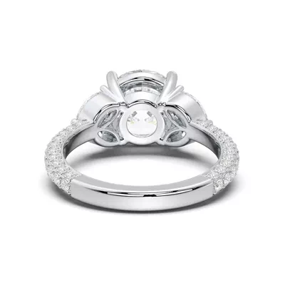 Tavia Wrapped Pavé Lab Diamond Engagement Ring