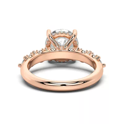 Alira Marquise Hidden Halo Engagement Ring