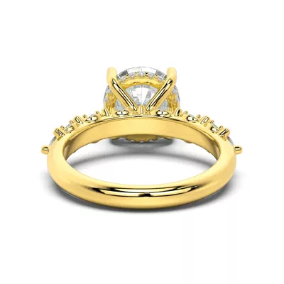 Alira Marquise Hidden Halo Engagement Ring