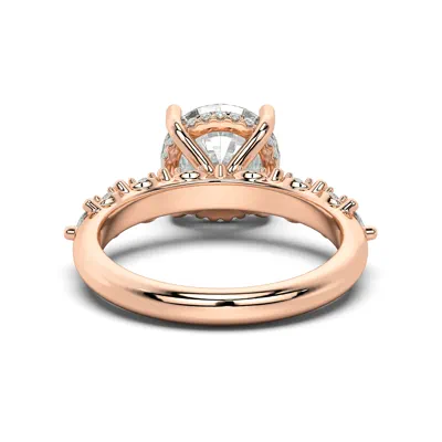 Alira Marquise Hidden Halo Lab Diamond Engagement Ring