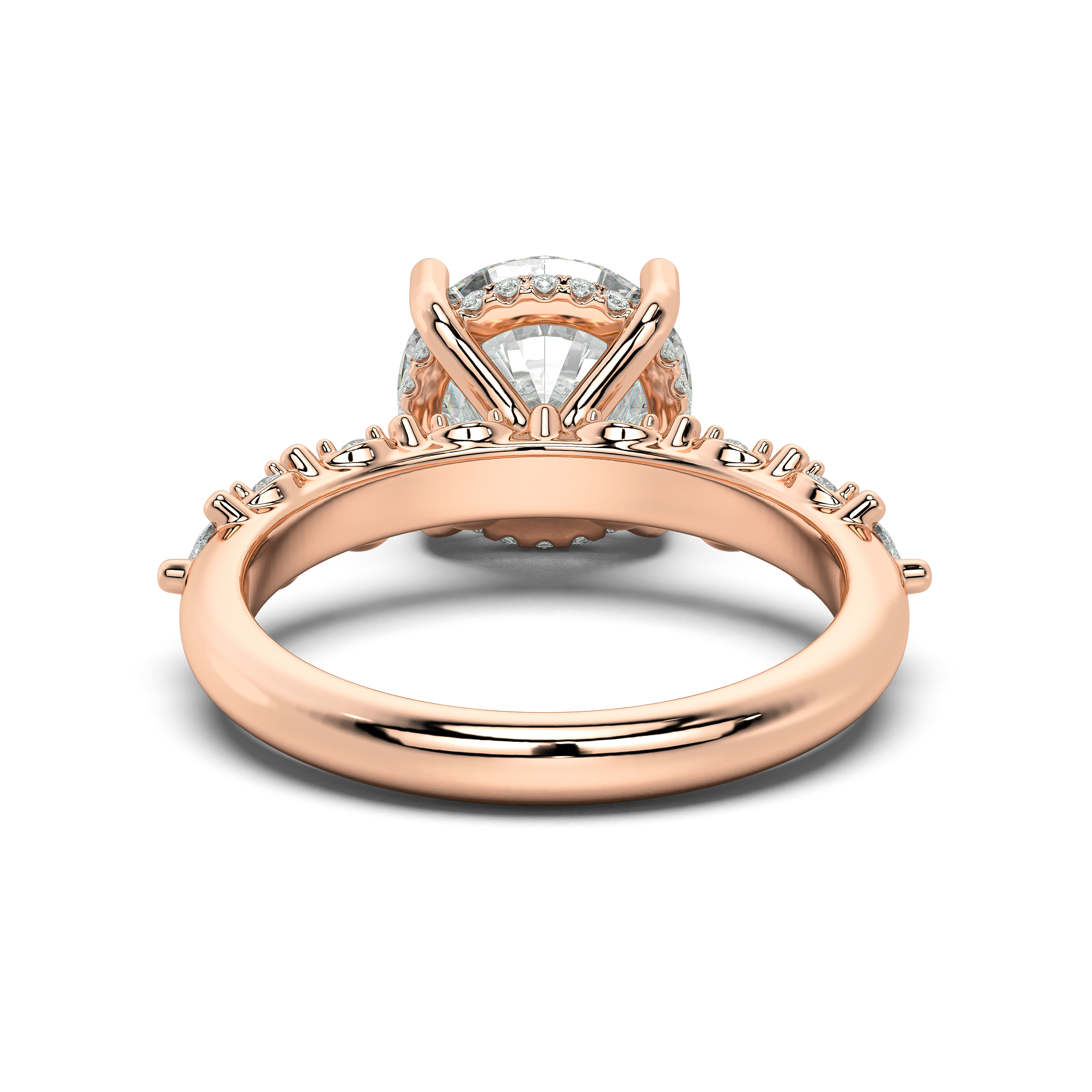 Alira Marquise Hidden Halo Engagement Ring