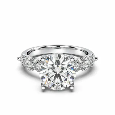 Alira Marquise Hidden Halo Lab Diamond Engagement Ring