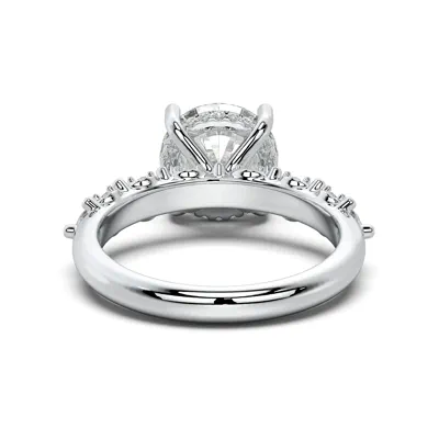 Alira Marquise Hidden Halo Lab Diamond Engagement Ring