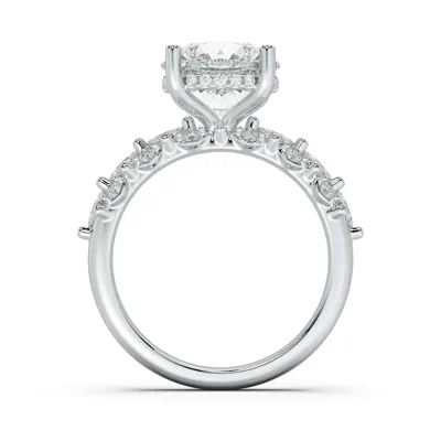 Alira Marquise Hidden Halo Engagement Ring