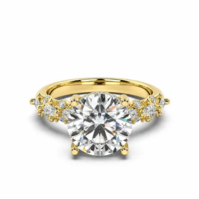 Alira Marquise Hidden Halo Lab Diamond Engagement Ring