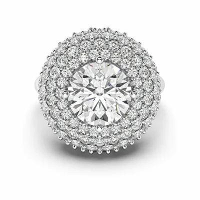 Portella Domed Halo Engagement Ring