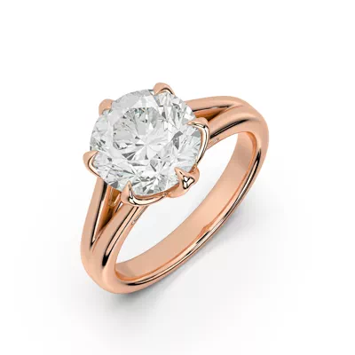 Ravello Split Shank Cathedral Solitaire Engagement Ring