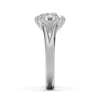 Ravello Split Shank Cathedral Solitaire Engagement Ring