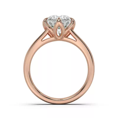 Ravello Split Shank Cathedral Solitaire Engagement Ring