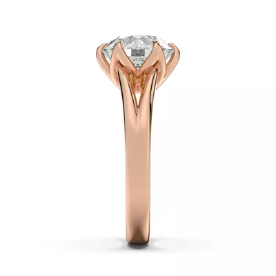 Ravello Split Shank Cathedral Solitaire Engagement Ring
