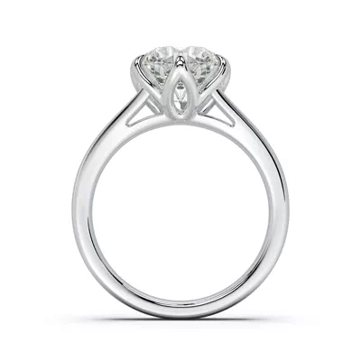 Ravello Split Shank Cathedral Solitaire Engagement Ring