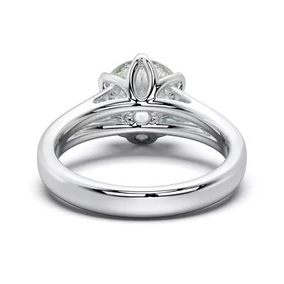 Ravello Split Shank Cathedral Solitaire Engagement Ring