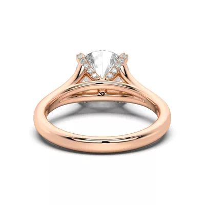 Senlis Split Shank Cathedral Engagement Ring