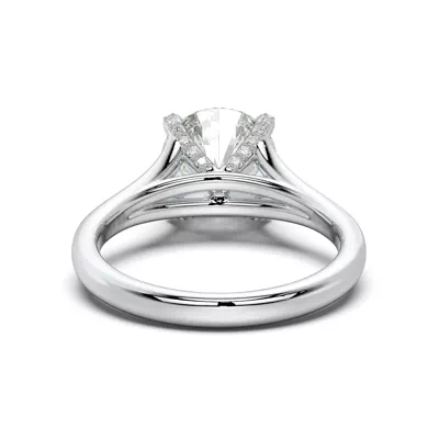 Senlis Split Shank Cathedral Lab Engagement Ring