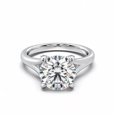 Senlis Split Shank Cathedral Engagement Ring