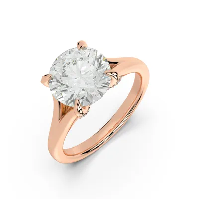Senlis Split Shank Cathedral Lab Engagement Ring