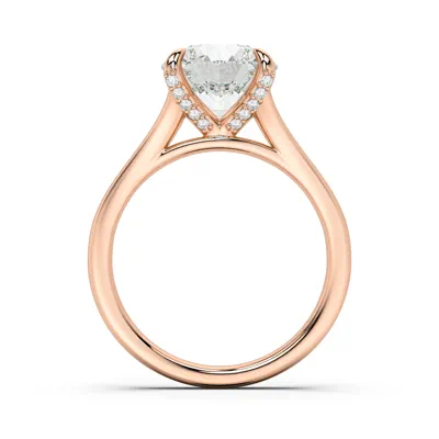 Senlis Split Shank Cathedral Lab Engagement Ring
