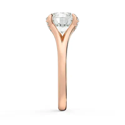 Senlis Split Shank Cathedral Lab Engagement Ring