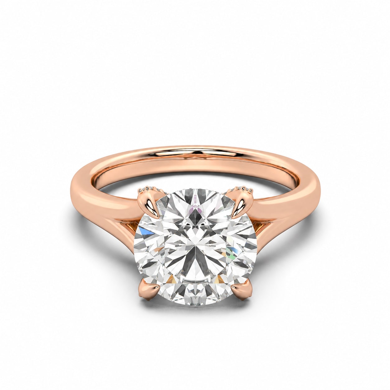 Senlis Split Shank Cathedral Engagement Ring