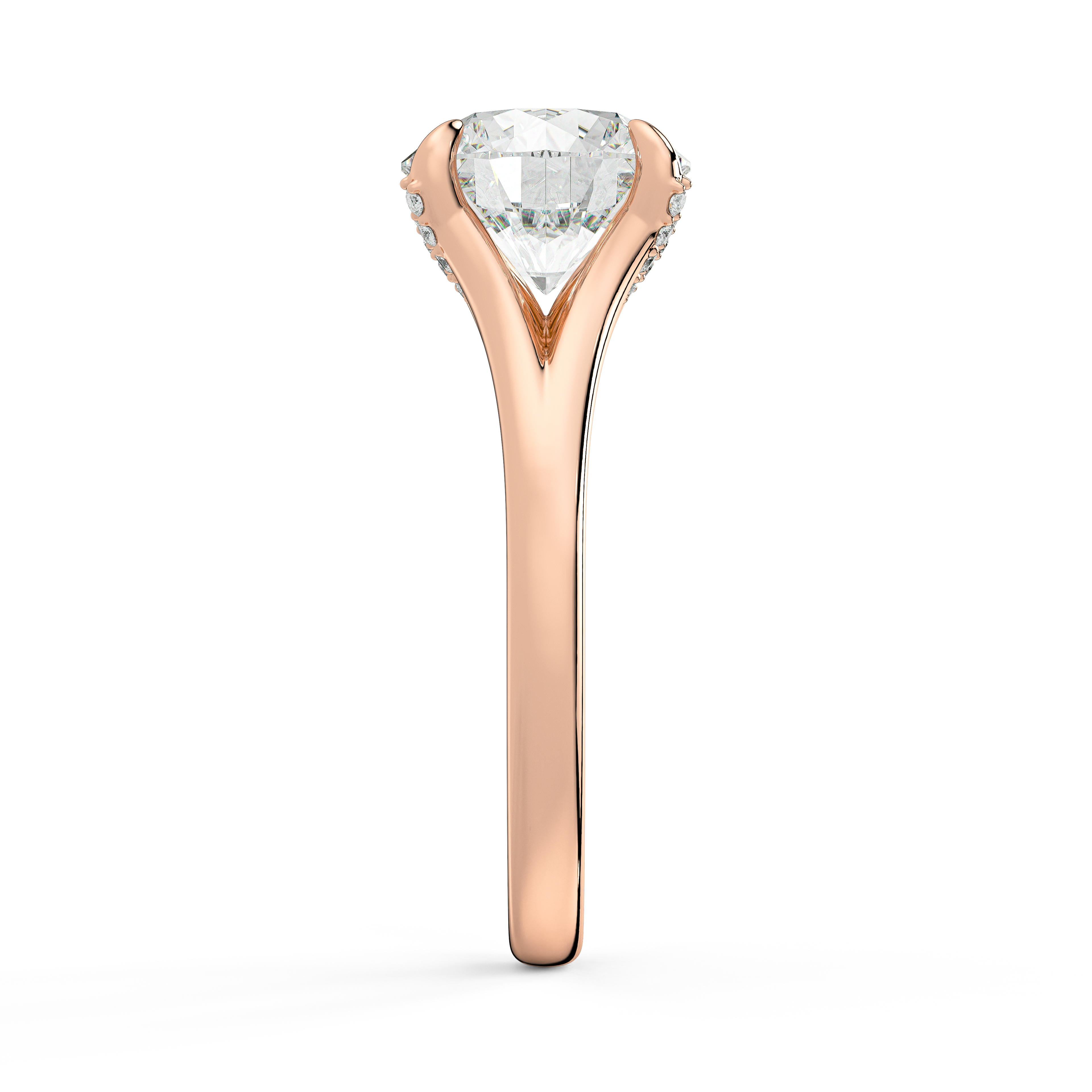 Senlis Split Shank Cathedral Engagement Ring