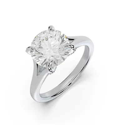 Senlis Split Shank Cathedral Engagement Ring