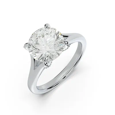 Senlis Split Shank Cathedral Lab Engagement Ring